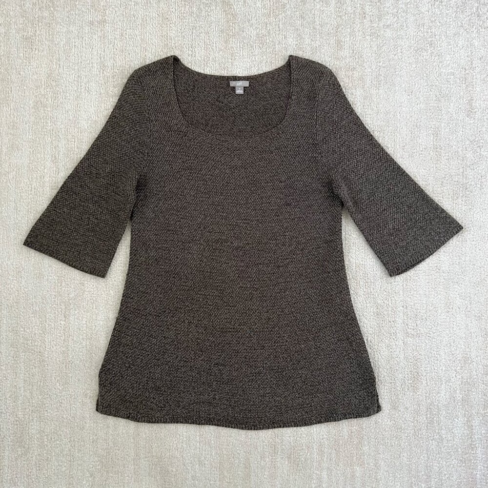 J. Jill Boho Cotton Blend Tunic Knit Sweater Top M